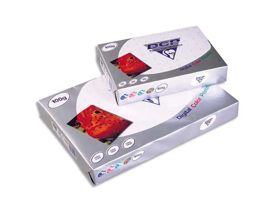 Papier clairefontaine multifonction laser couleur dcp a4 250g/m2 blanc satiné parfaite opacité 125 feuilles