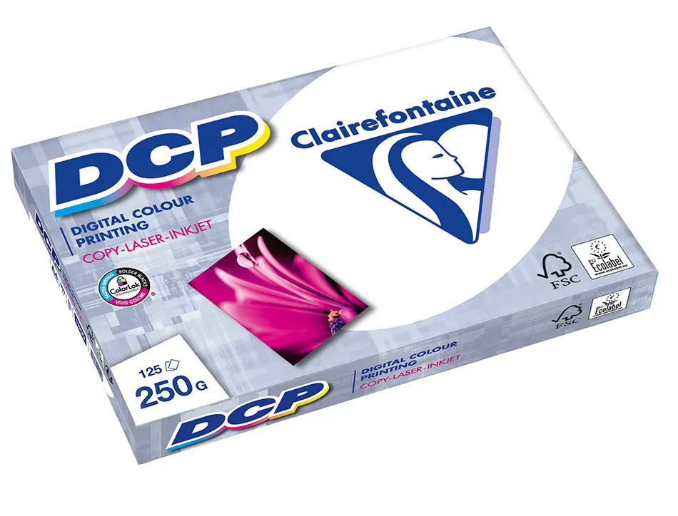 Papier clairefontaine multifonction laser couleur dcp sr a3+ dcp 250g m2 blanc paquet 125 feuilles