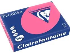 Papier clairefontaine multifonction laser couleur trophe a3 160g/m2 fuschia parfaite opacite paquet 250