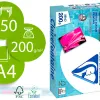 Papier clairefontaine multifonction laser couleur dcp a4 200g/m2 coloris blanc satine - ramette de 250
