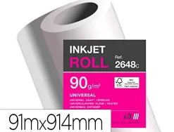 Papier clairefontaine plan extra blanc largeur 91mx914mm 90g application jet d'encre qualite photo bobine