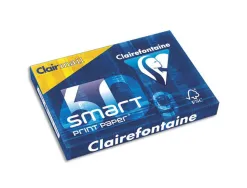 Papier clairefontaine smart print a4 60g/m2 gros tirage blancheur 168 opacité 87 rigidité 70 500 feuilles