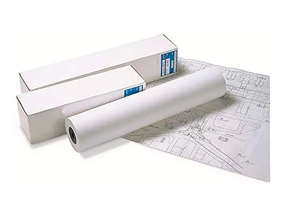 Papier clairefontaine universel blanc largeur 914mmx50m 80g application jet d'encre bobine