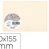 Papier correspondance clairefontaine pollen 210g/m2 110x155mm coloris ivoire paquet 25 feuilles