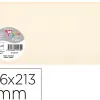 Papier correspondance clairefontaine pollen 210g/m2 106x213mm coloris ivoire paquet 25 feuilles