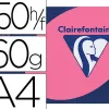Papier couleur clairefontaine trophée multifonction a4 160g/m2 couleurs intenses rose fuchsia paquet 250 feuilles