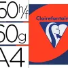 Papier couleur clairefontaine trophée multifonction a4 160g/m2 couleurs intenses rouge cardinal paquet 250 feuilles