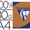 Papier couleur clairefontaine trophée multifonction a4 80g/m2 couleurs vives caramel paquet 500 feuilles