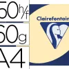Papier couleur clairefontaine trophée multifonction a4 160g/m2 jaune canari paquet 250 feuilles