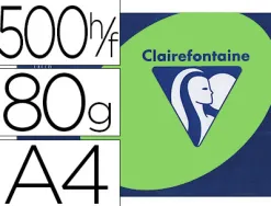 Papier couleur clairefontaine trophée multifonction a4 80g/m2 couleurs vives vert golf paquet 500 feuilles