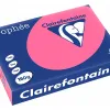 Papier couleur clairefontaine trophée multifonction a3 80g/m2 rose pastel paquet 500 feuilles