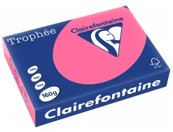 Papier couleur clairefontaine trophée multifonction a3 80g/m2 rose pastel paquet 500 feuilles