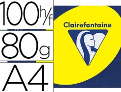Papier couleur clairefontaine trophée personal paper pack a4 80g/m2 jaune fluorescent paquet 100 feuilles unicolores
