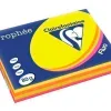 Papier couleur clairefontaine trophée multifonction a4 80g/m2 couleurs assorties fluorescentes paquet 500 feuilles