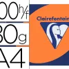 Papier couleur clairefontaine trophée multifonction a4 80g/m2 couleurs intenses orange vif paquet 500 feuilles