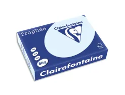 Papier couleur clairefontaine trophée multifonction a4 80g/m2 bleu pastel paquet 500 feuilles