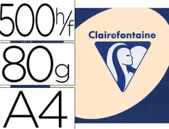 Papier couleur clairefontaine trophée multifonction a4 80g/m2 saumon paquet 500 feuilles