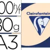 Papier couleur clairefontaine trophée multifonction a3 80g/m2 saumon paquet 500 feuilles