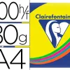 Papier couleur clairefontaine trophée multifonction a4 80g/m2 couleurs assorties intenses paquet 500 feuilles