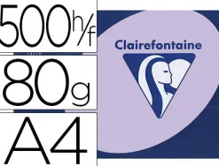 Papier couleur clairefontaine trophée multifonction a4 80g/m2 couleurs vives lilas paquet 500 feuilles