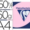 Papier couleur clairefontaine trophée multifonction a4 160g/m2 rose pastel paquet 250 feuilles