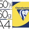 Papier couleur clairefontaine trophée multifonction a4 160g/m2 couleurs intenses jaune soleil paquet 250 feuillles