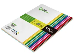 Papier couleur liderpapel multifonction a4 80g/m2 assortiment 25 couleurs paquet 100 feuilles