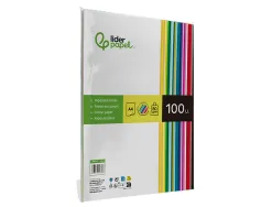 Papier couleur liderpapel multifonction a4 80g/m2 assortiment 25 couleurs paquet 100 feuilles