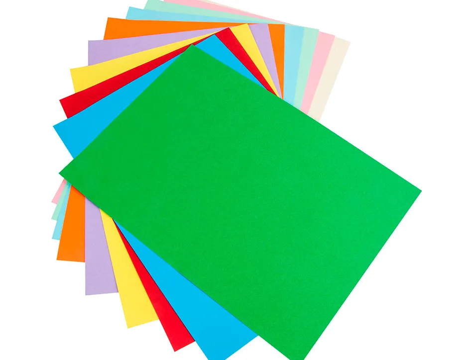 Papier couleur liderpapel multifonction a4 80g/m2 10 coloris assortis paquet 100 feuilles