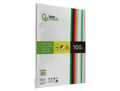 Papier couleur liderpapel multifonction a4 80g/m2 10 coloris assortis paquet 100 feuilles