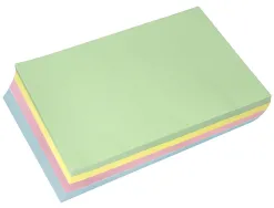 Papier couleur liderpapel multifonction a4 80g/m2 5 coloris assortis jaune bleu crème rose vert 500 feuilles