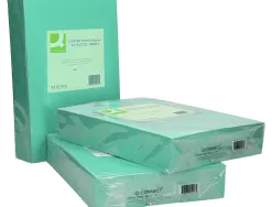 Papier couleur q-connect multifonction a4 80g/m2 unicolore vert ramette 500 feuilles