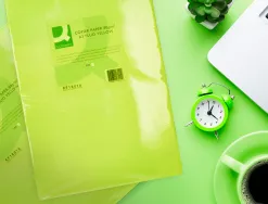Papier couleur q-connect multifonction a3 80g/m2 unicolore vert néon ramette 500 feuilles