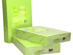 Papier couleur q-connect multifonction a3 80g/m2 unicolore vert néon ramette 500 feuilles