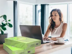 Papier couleur q-connect multifonction a3 80g/m2 unicolore vert néon ramette 500 feuilles