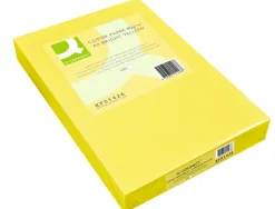 Papier couleur q-connect multifonction a3 80g/m2 unicolore jaune néon ramette 500 feuilles
