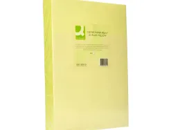 Papier couleur q-connect multifonction a3 80g/m2 unicolore jaune néon ramette 500 feuilles
