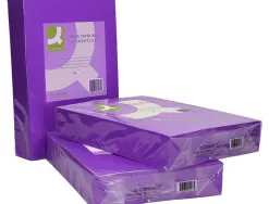 Papier couleur q-connect multifonction a4 80g/m2 unicolore lilas ramette 500 feuilles