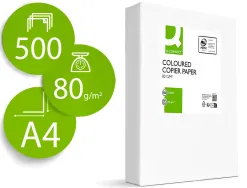 Papier couleur q-connect multifonction a4 80g/m2 unicolore champagne ramette 500 feuilles