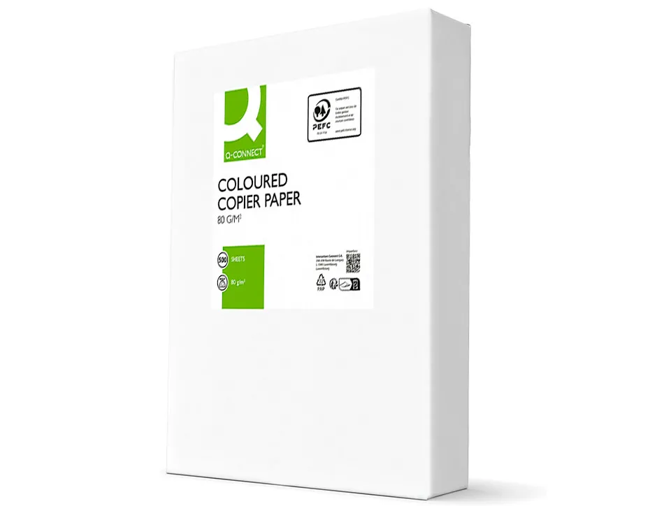 Papier couleur q-connect multifonction a4 80g/m2 unicolore champagne ramette 500 feuilles
