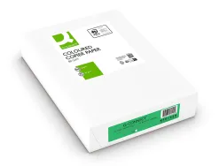 Papier couleur q-connect multifonction a4 80g/m2 unicolore vert intense ramette 500 feuilles
