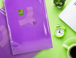 Papier couleur q-connect multifonction a3 80g/m2 unicolore lilas ramette 500 feuilles