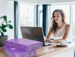 Papier couleur q-connect multifonction a3 80g/m2 unicolore lilas ramette 500 feuilles