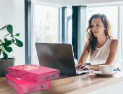 Papier couleur q-connect multifonction a4 80g/m2 unicolore rose intense ramette 500 feuilles