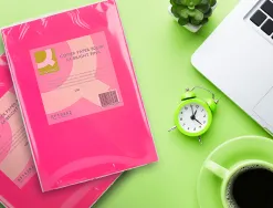 Papier couleur q-connect multifonction a4 80g/m2 unicolore rose intense ramette 500 feuilles