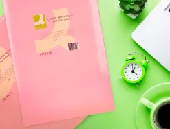 Papier couleur q-connect multifonction a3 80g/m2 unicolore rose néon ramette 500 feuilles