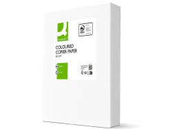 Papier couleur q-connect multifonction a4 80g/m2 unicolore jaune intense ramette 500 feuilles
