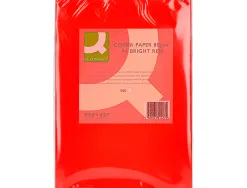 Papier couleur q-connect multifonction a4 80g/m2 unicolore rouge intense ramette 500 feuilles