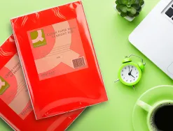 Papier couleur q-connect multifonction a4 80g/m2 unicolore rouge intense ramette 500 feuilles