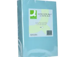Papier couleur q-connect multifonction a4 80g/m2 unicolore celeste ramette 500 feuilles